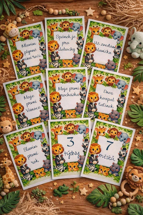Milníkové kartičky Džungle